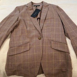 Rag & Bone Margot Wool Check Blazer